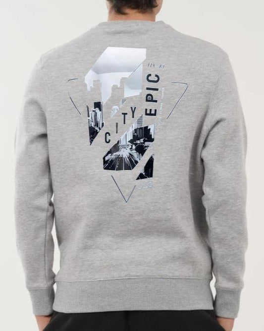 Sweat-shirt imprimé Epic City pour homme