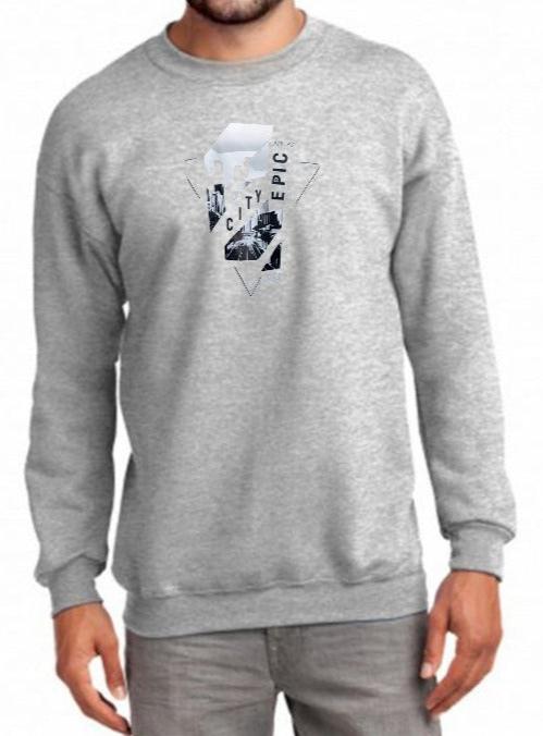 Sweat-shirt imprimé Epic City pour homme