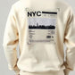 Sudadera estampada NYC para hombre