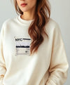 Sweat-shirt imprimé NYC pour femme