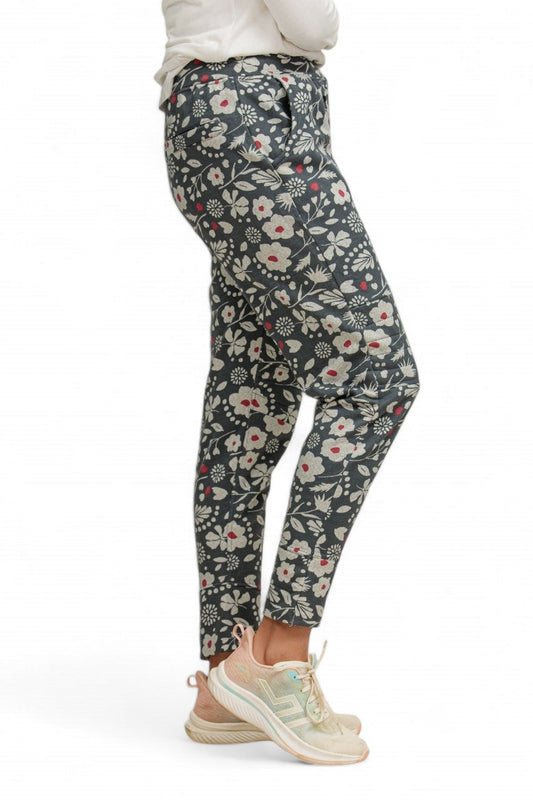 Premium Quality Leaf Flower Printed Trouser