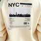 Sweat-shirt imprimé NYC pour femme