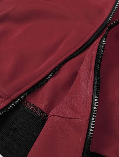 Red Sleeveless Hooded Zipper