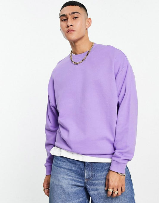 Plain Sweatshirt Lavender