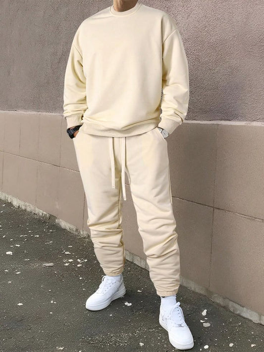 Plain Sweatshirt Cream