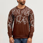 Coffee Printed Sweatshirt