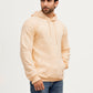 Sudadera con capucha color crema