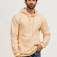 Sudadera con capucha color crema