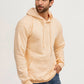 Sudadera con capucha color crema