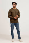 Sweat-shirt vert olive