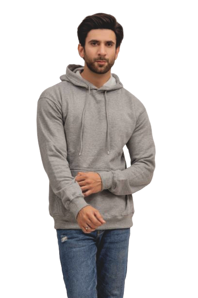 Sweat à capuche gris