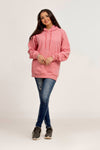 Sudadera con capucha rosa claro