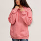 Sudadera con capucha rosa claro