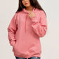 Sudadera con capucha rosa claro