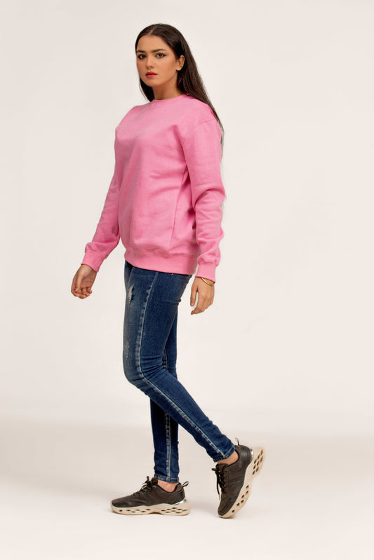 Sudadera rosa bebé