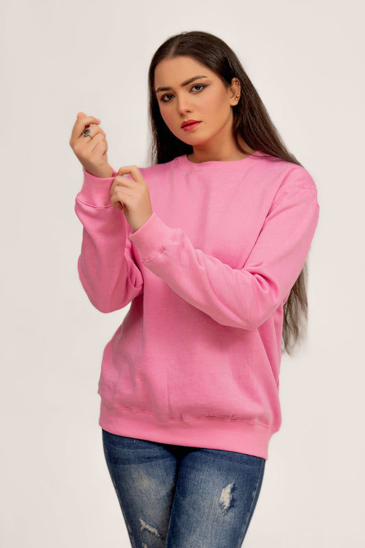 Sudadera rosa bebé