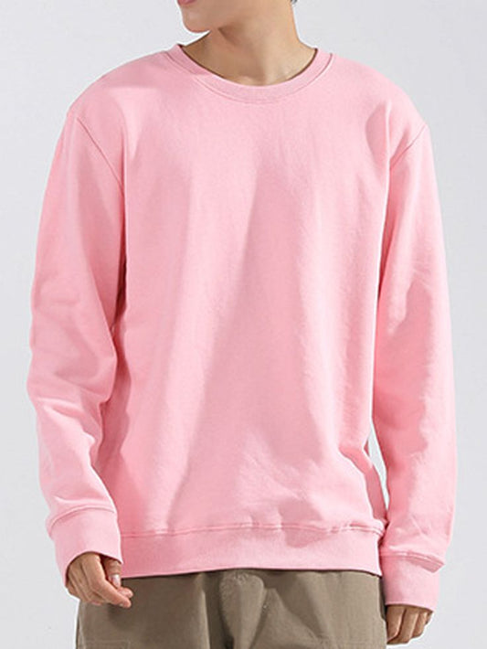 Plain Sweatshirt Pink