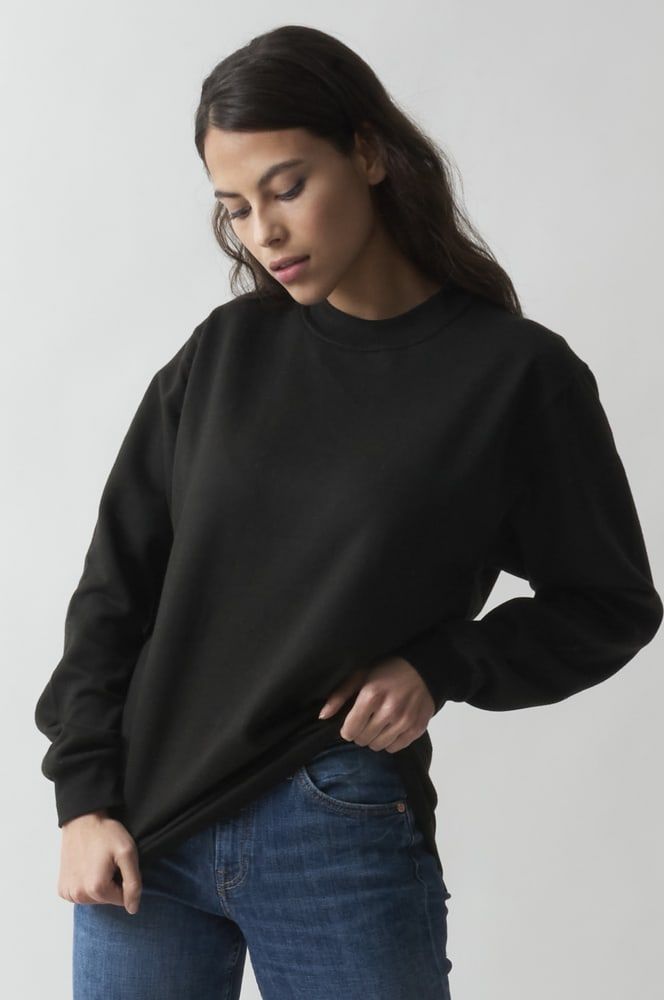 Sweat-shirt uni noir