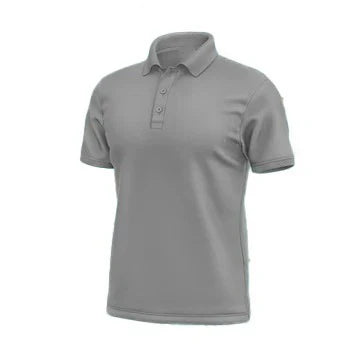 Camiseta tipo polo gris acero