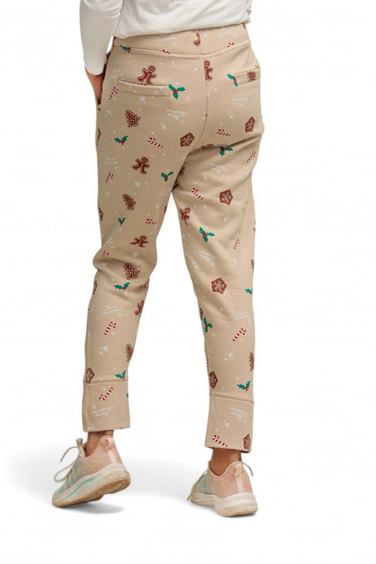 Pantalón con estampado de árboles de caramelo de primera calidad